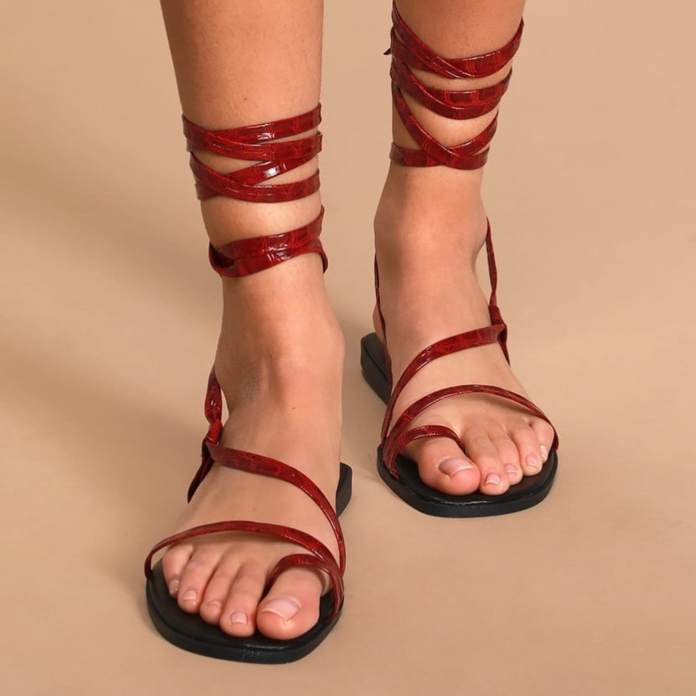 NEW Wine Sandals